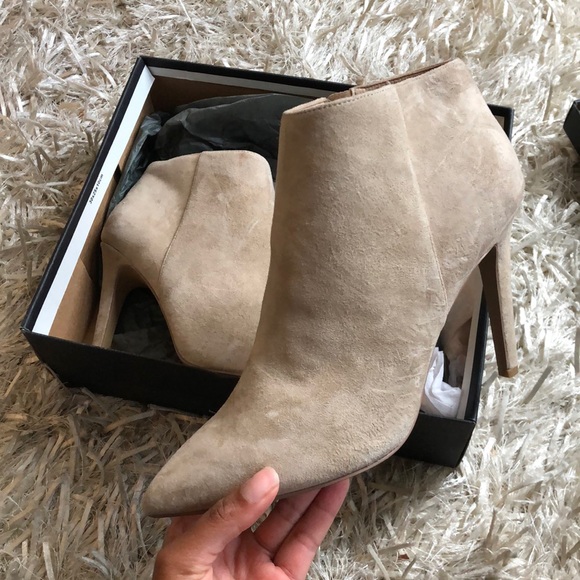 light beige booties
